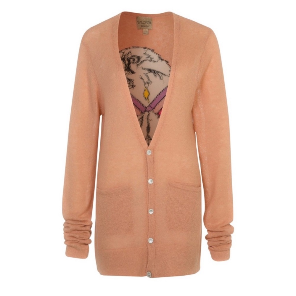 Wildfox White Label Apache Eagle Long Cardigan - image 2